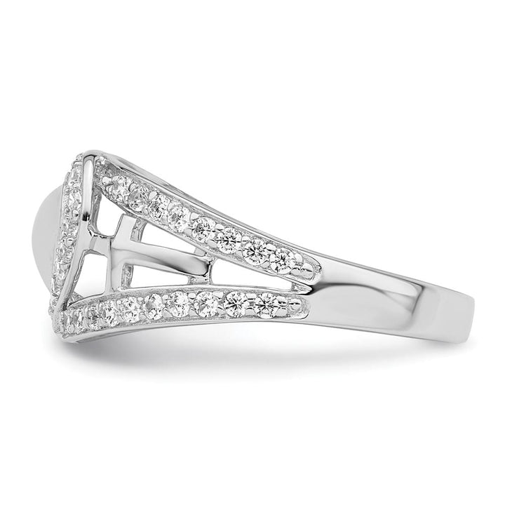 Sterling Silver Sentimental Expressions CZ Polished Pure Heart Ring Stock Size 7 Ring Are Refundable