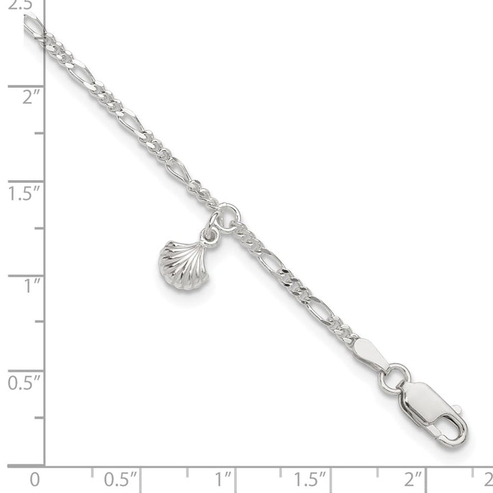 Sterling Silver Shell Dangle Anklet