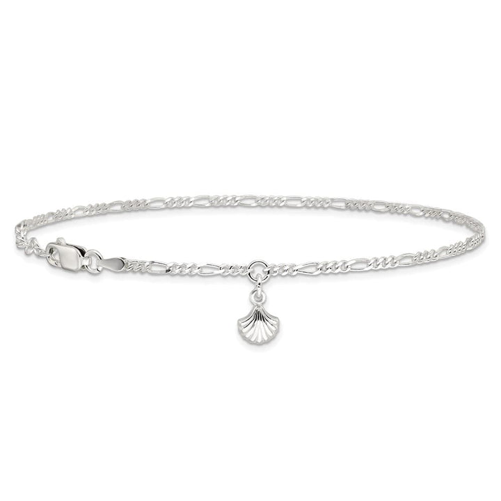 Sterling Silver Shell Dangle Anklet