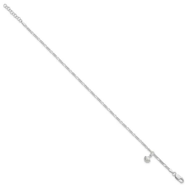 Sterling Silver Shell Dangle Anklet