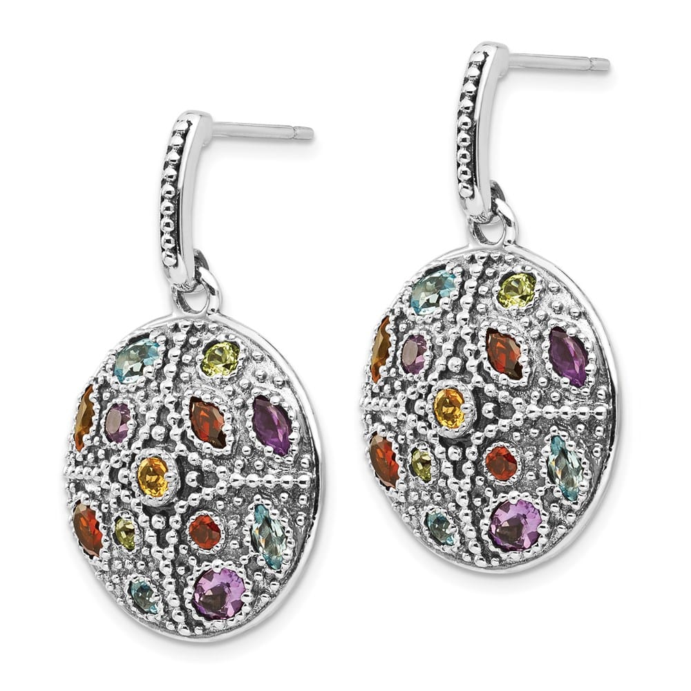 Sterling Silver Shey Couture Post Dangle Earrings, view 2 of 4