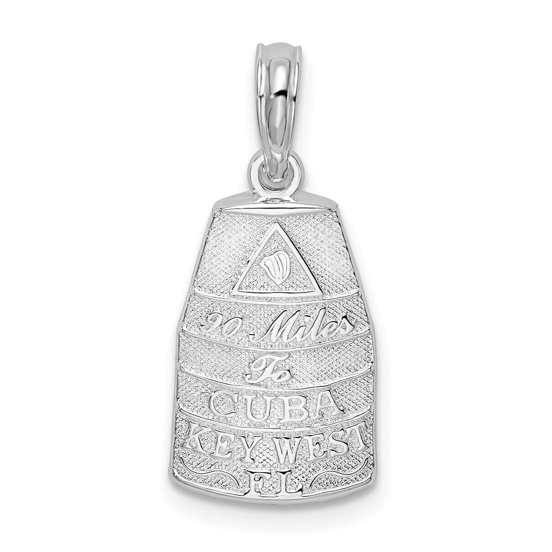 Sterling Silver Small Key West USA Pendant