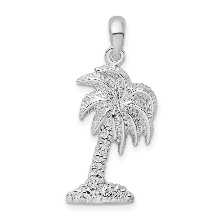 Sterling Silver Small Palmetto Tree Pendant