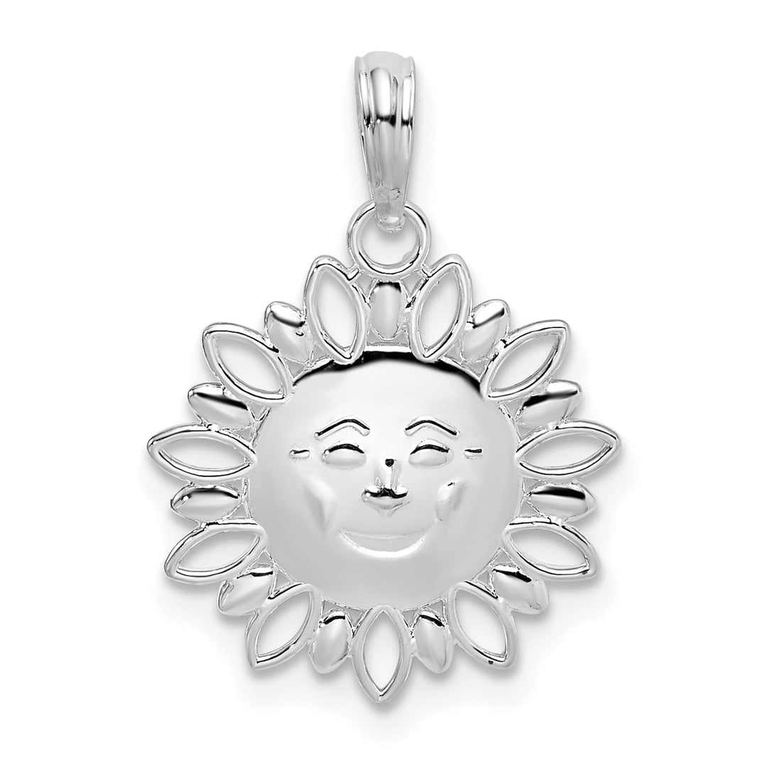 Sterling Silver Smiling Sun Pendant