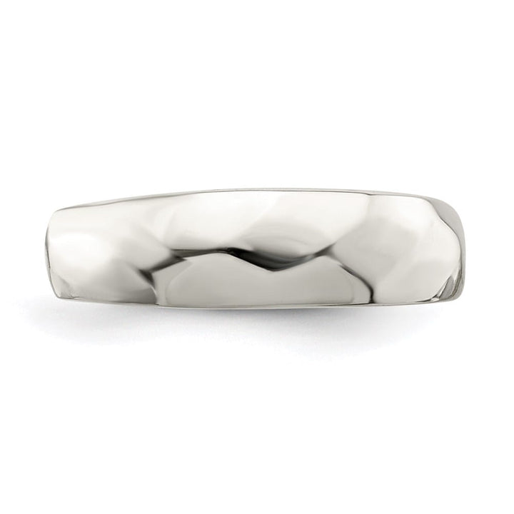 Sterling Silver Solid Polished Domed Toe Ring
