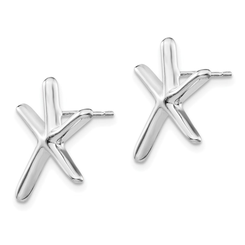 Sterling Silver Starfish Post Earrings, view 2 of 4