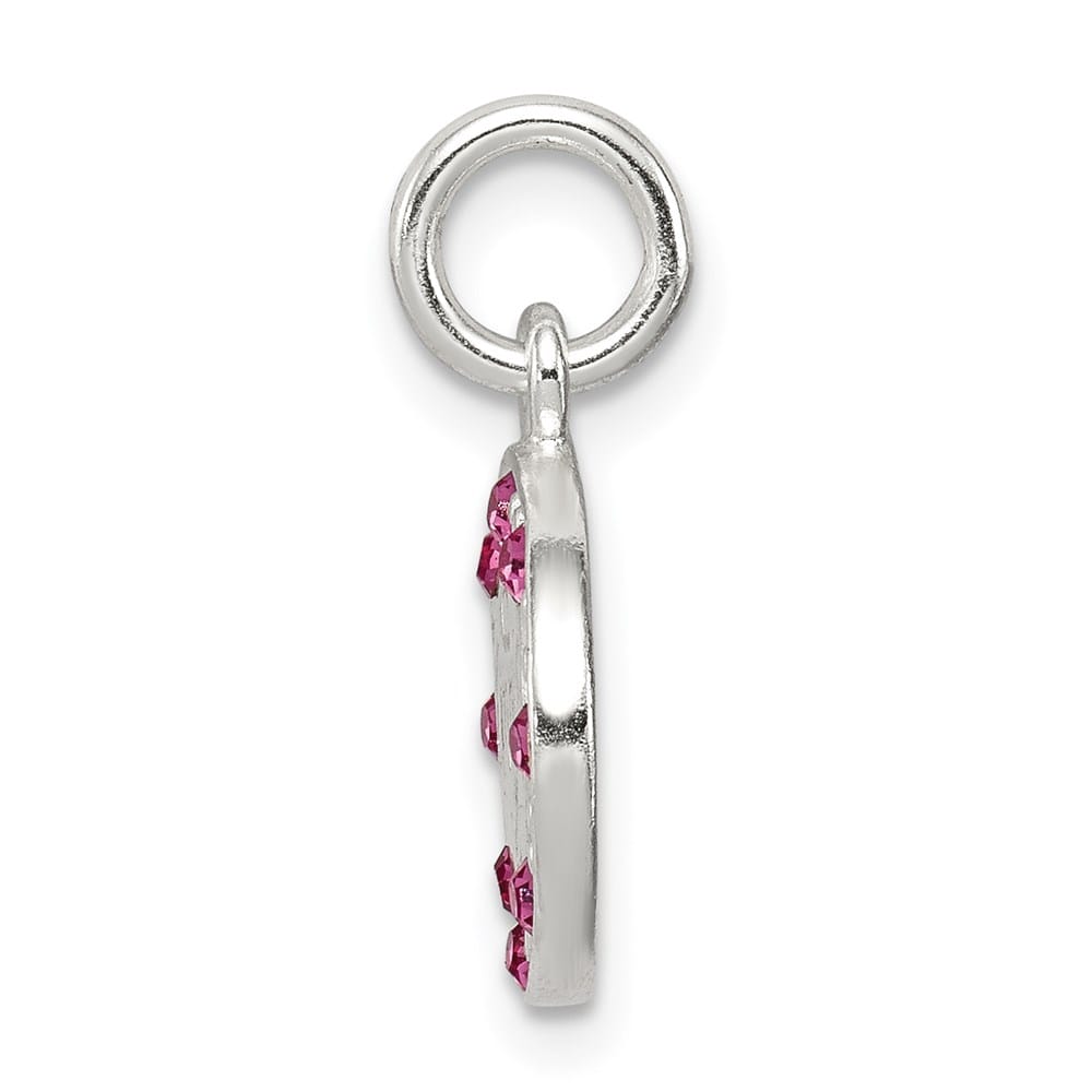 Sterling Silver Stellux Crystal Angel Pendant