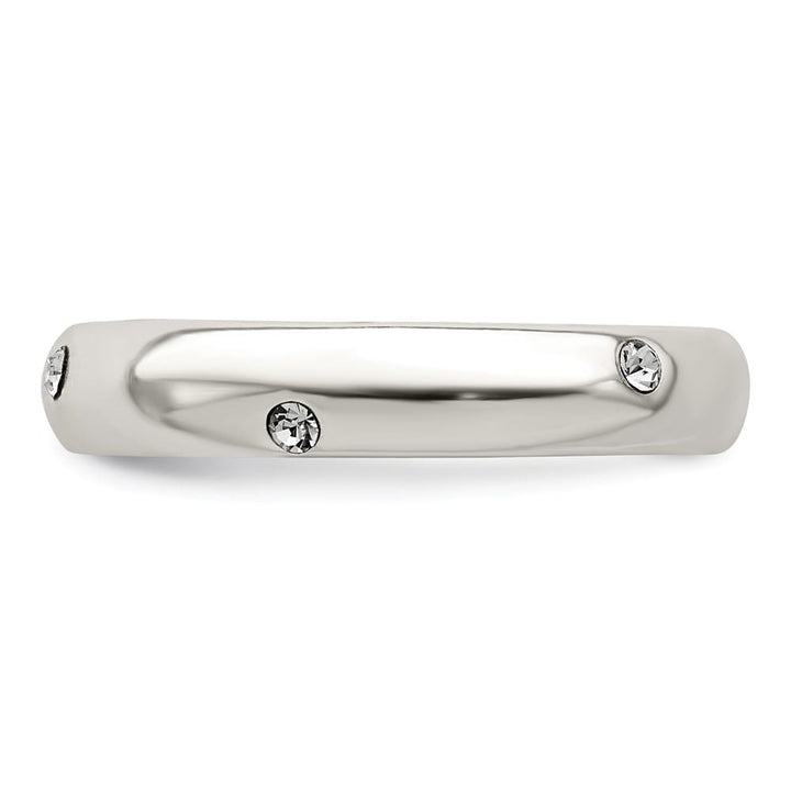 Sterling Silver Stellux Crystal Ring