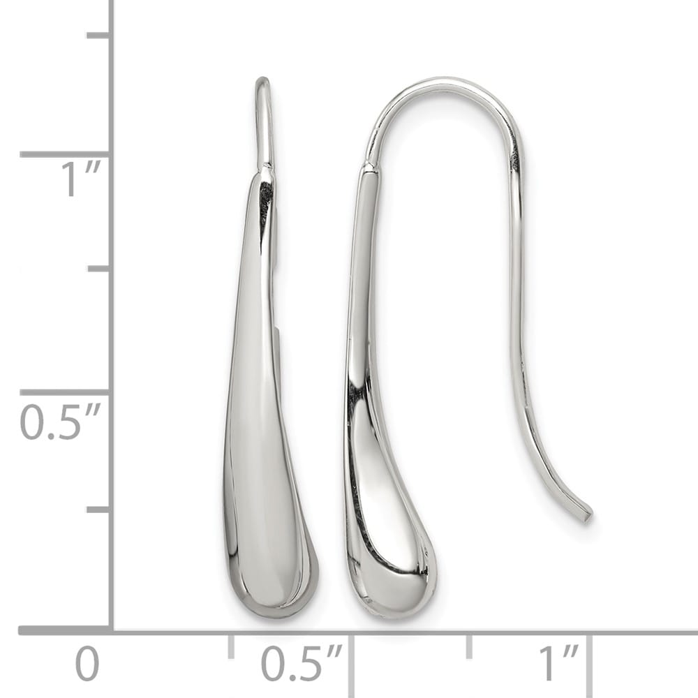 Sterling Silver Teardrop Wire Earrings, view 4 of 4