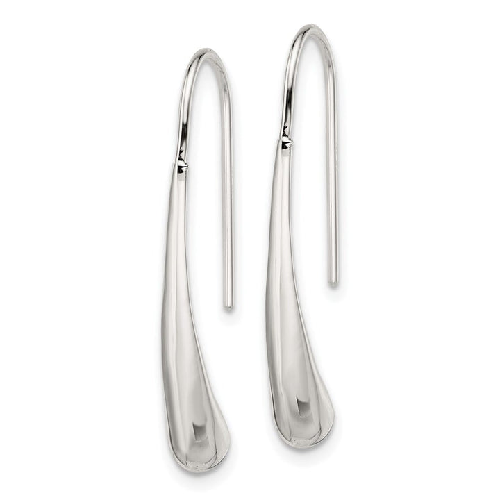 Sterling Silver Teardrop Wire Earrings, view 2 of 4