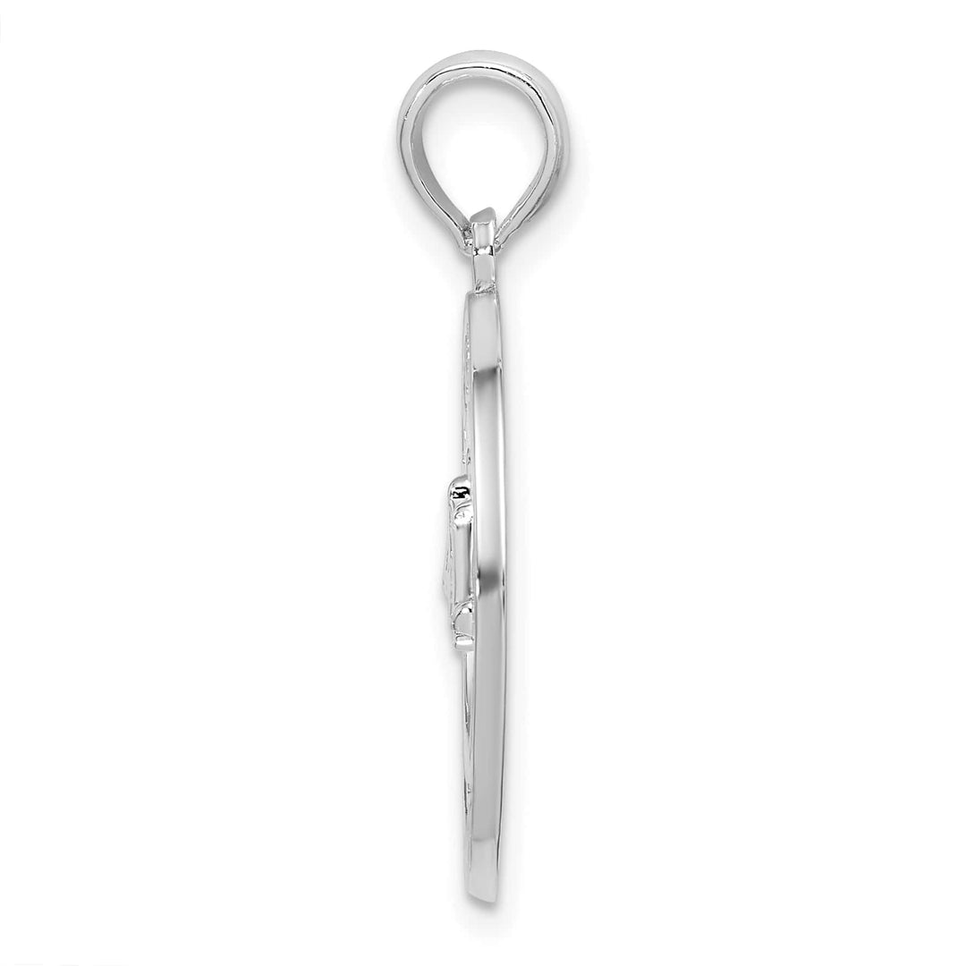 Sterling Silver Textured Charleston with Bridge Pendant
