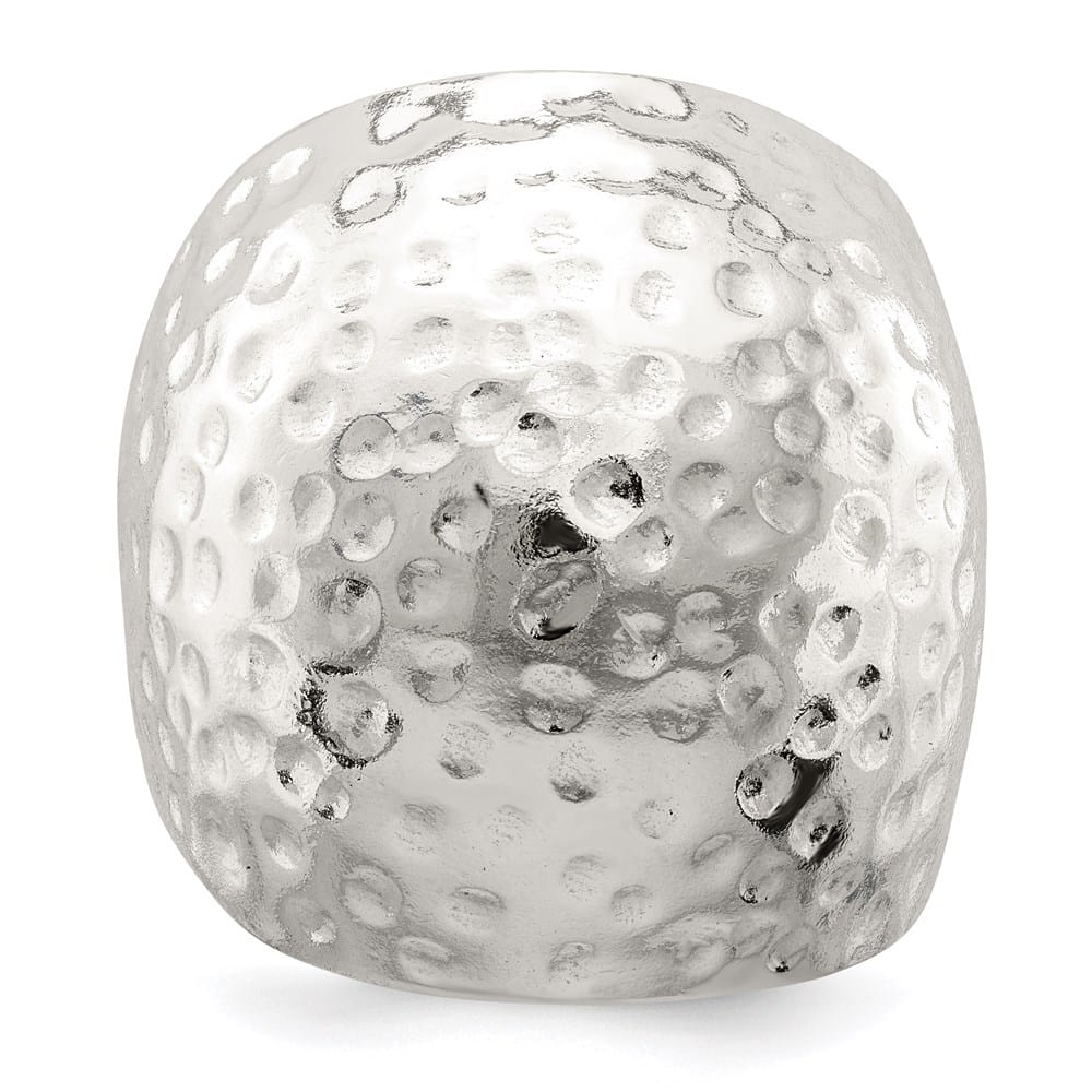Sterling Silver Textured Dome Ring