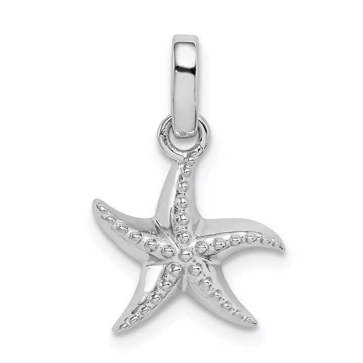 Sterling Silver Textured Starfish Pendant