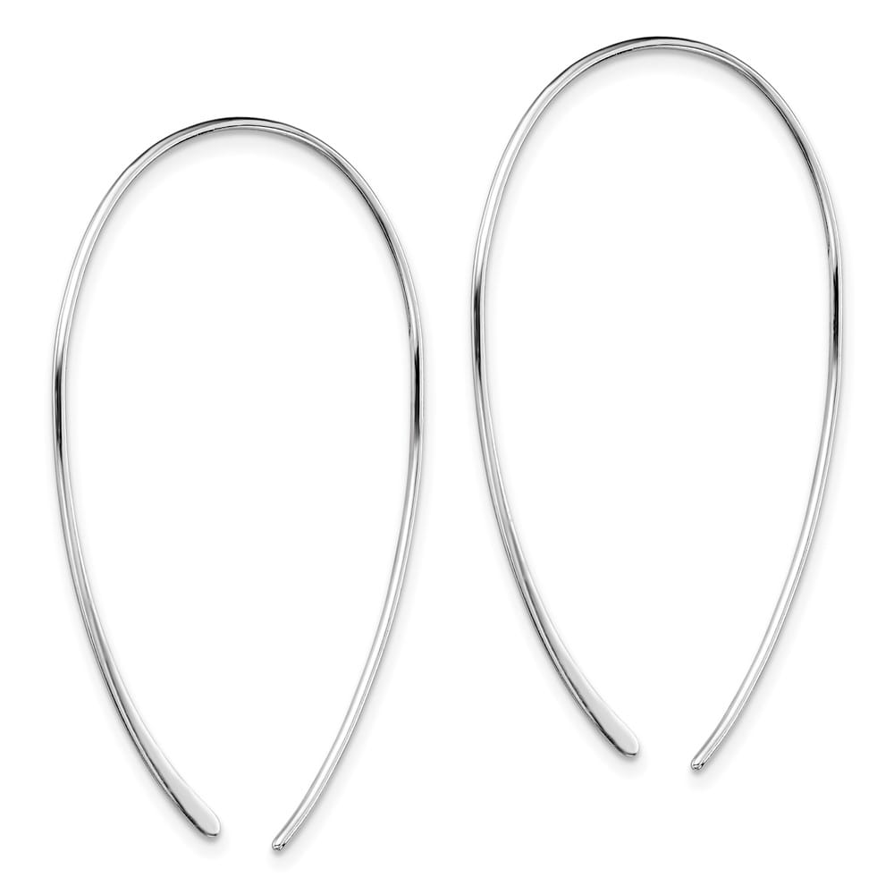 Sterling Silver Threader 47.61 x 2.05 mm Earrings, view 2 of 4