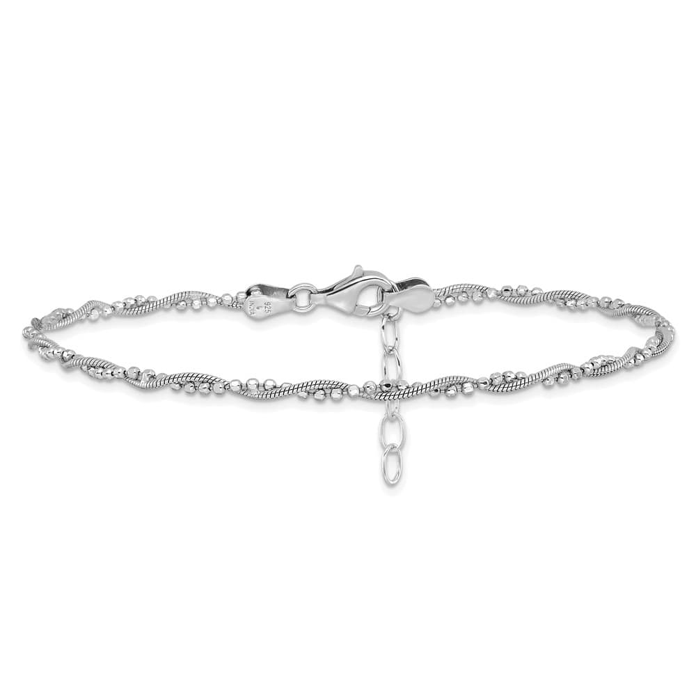 Sterling Silver Twist Anklet