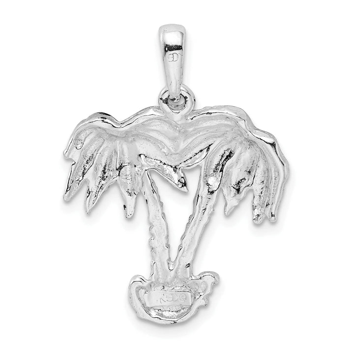 Sterling Silver Two Palm Trees Pendant
