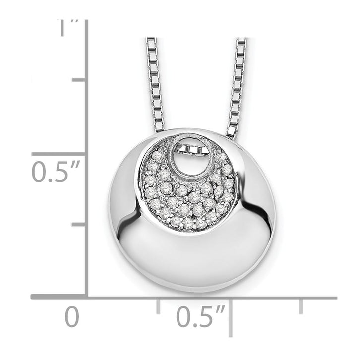 Sterling Silver White Ice Diamond 26 Stone Box Chain 20 inch Necklace
