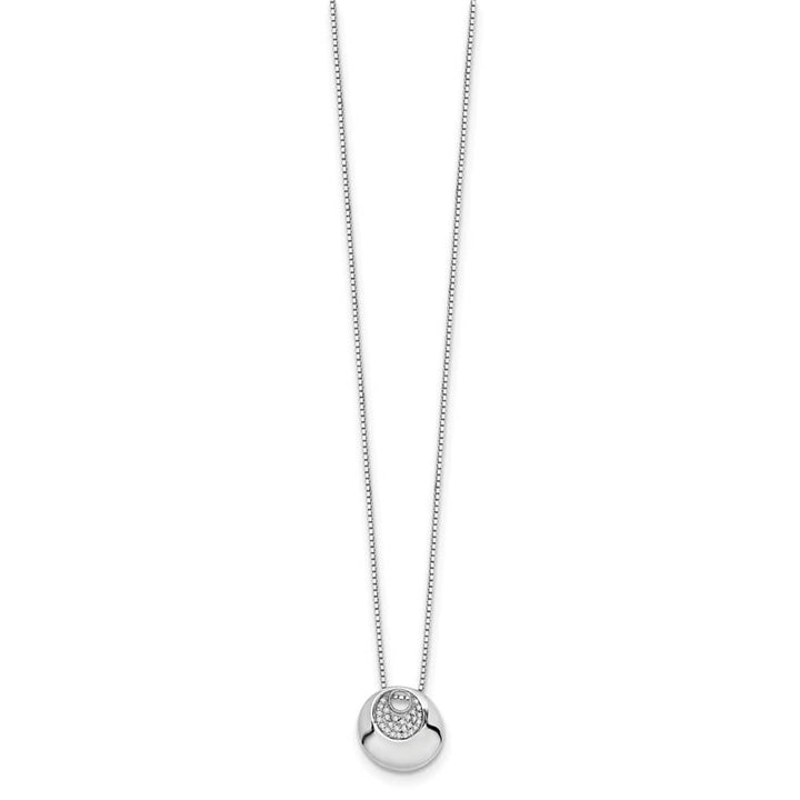 Sterling Silver White Ice Diamond 26 Stone Box Chain 20 inch Necklace