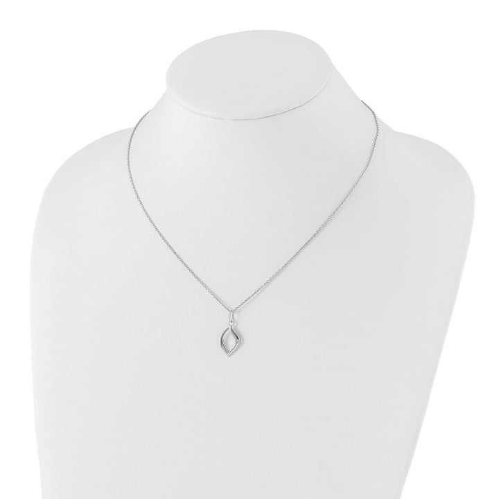 Sterling Silver White Ice Diamond Cable Chain 20 inch Necklace