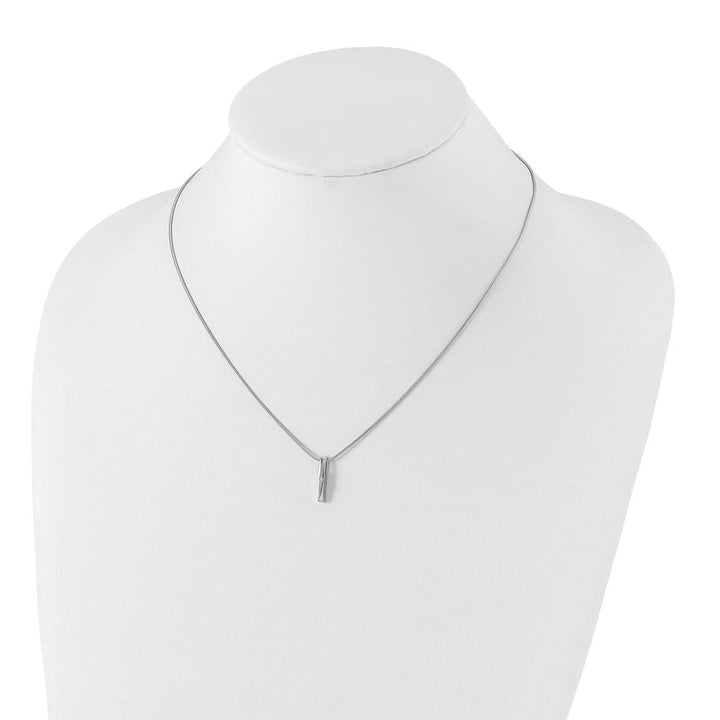 Sterling Silver White Ice Diamond Snake Chain 20x3 mm 20 inch Necklace