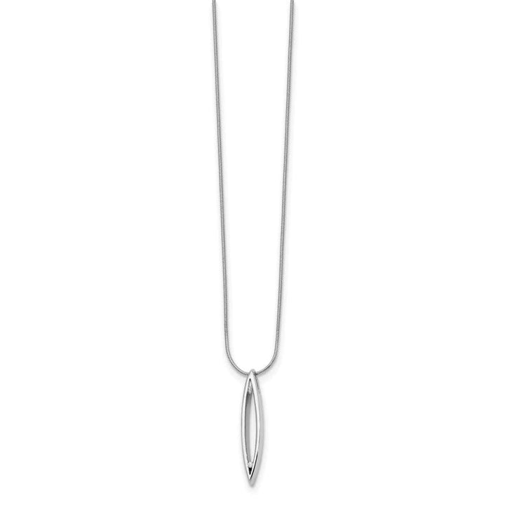 Sterling Silver White Ice Diamond Snake Chain 32x7 mm 20 inch Necklace