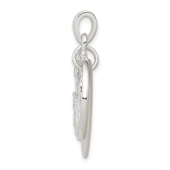 Sterling Silver White Mother of Pearl Dolphin Pendant