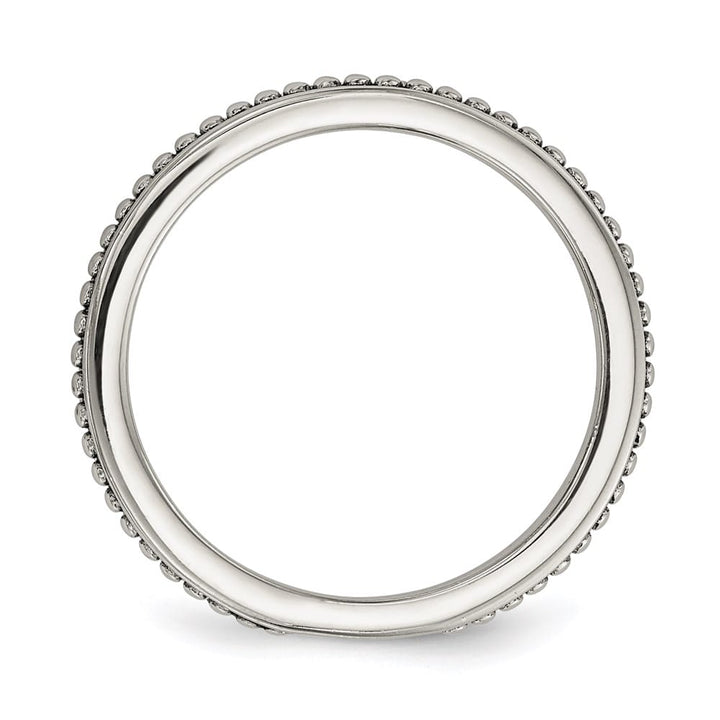 Sterling Silver with 14K Gold Accents Button Freshwater Pearl Rings