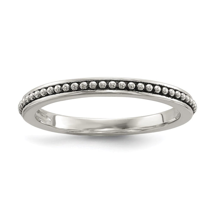 Sterling Silver with 14K Gold Accents Button Freshwater Pearl Rings