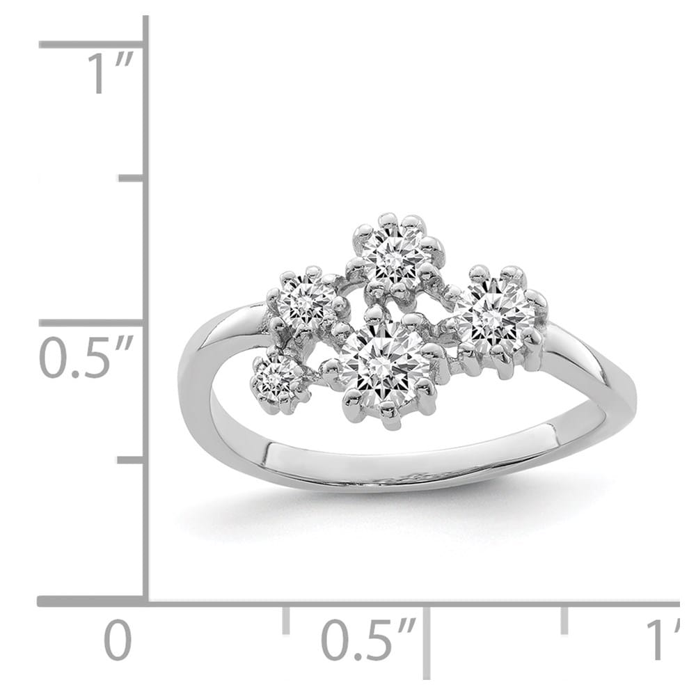 Sterling Silver with CZ Ring