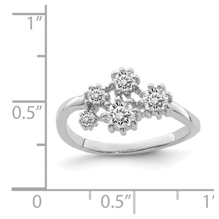 Sterling Silver with CZ Ring