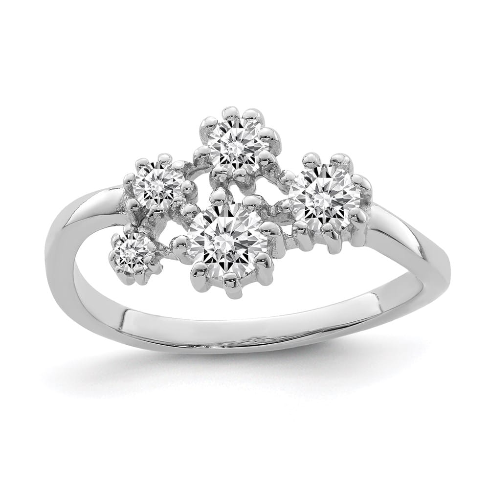 Sterling Silver with CZ Ring