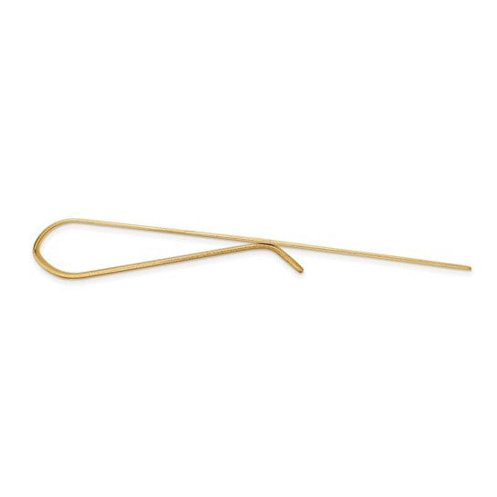 Lovely Rita's Tie Bar 14k Yellow Gold Solid Engravable Tie Bar