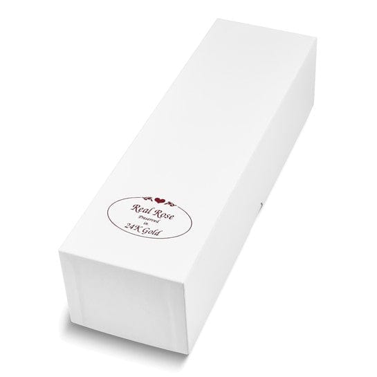 Lovely Rita's Trimmed Rose 24k Gold Plated Trimmed Lilac White Orchid Stem