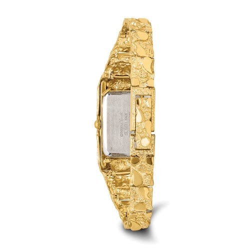 Lovely Rita's Watch 14k Yellow Gold Ladies Rectangular Nugget Watch