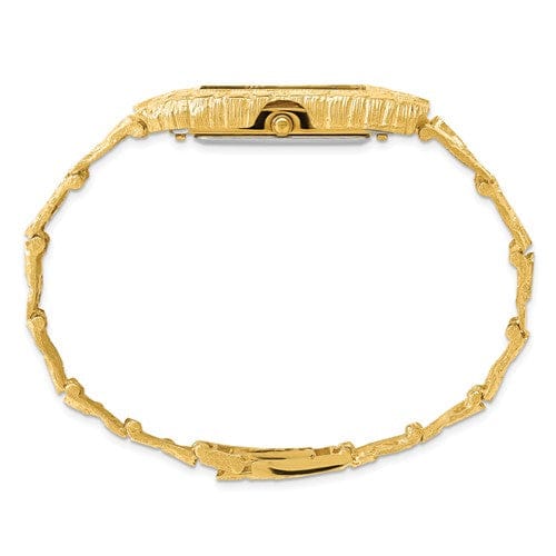 Lovely Rita's Watch 14k Yellow Gold Mens Squared Nugget Watch