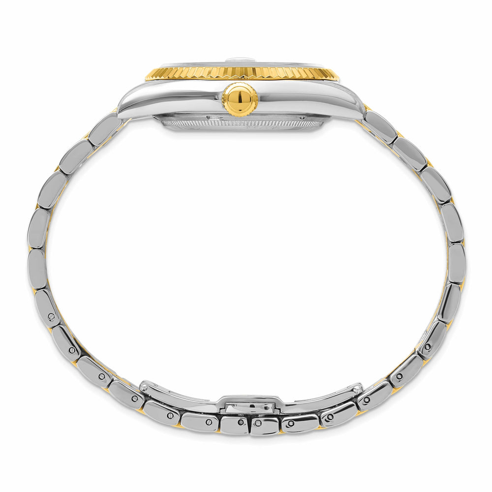 Lovely Rita's Watch Charles Hubert Bold Two-Tone SS Quartz Black Dial Date Watch