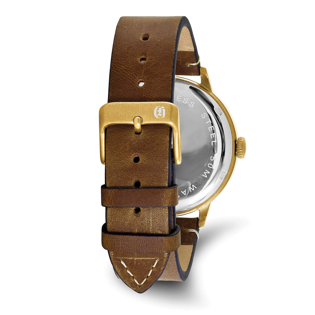 Lovely Rita's Watch Charles Hubert Classic Antique SS Brown Dial Quartz Polished Watch