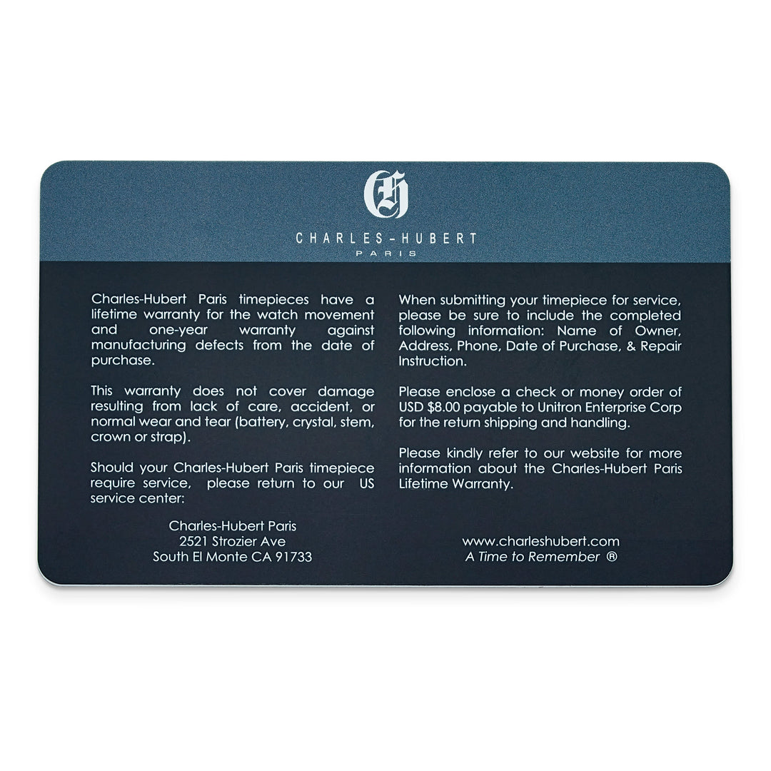 Lovely Rita's Watch Charles Hubert Classic Gold-finish Black Dial Quartz Brass Band Watch