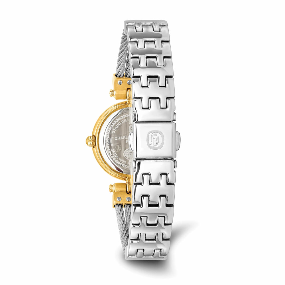 Lovely Rita's Watch Charles Hubert Classic MOP Dial with SS Wire Bangle Polished Watch