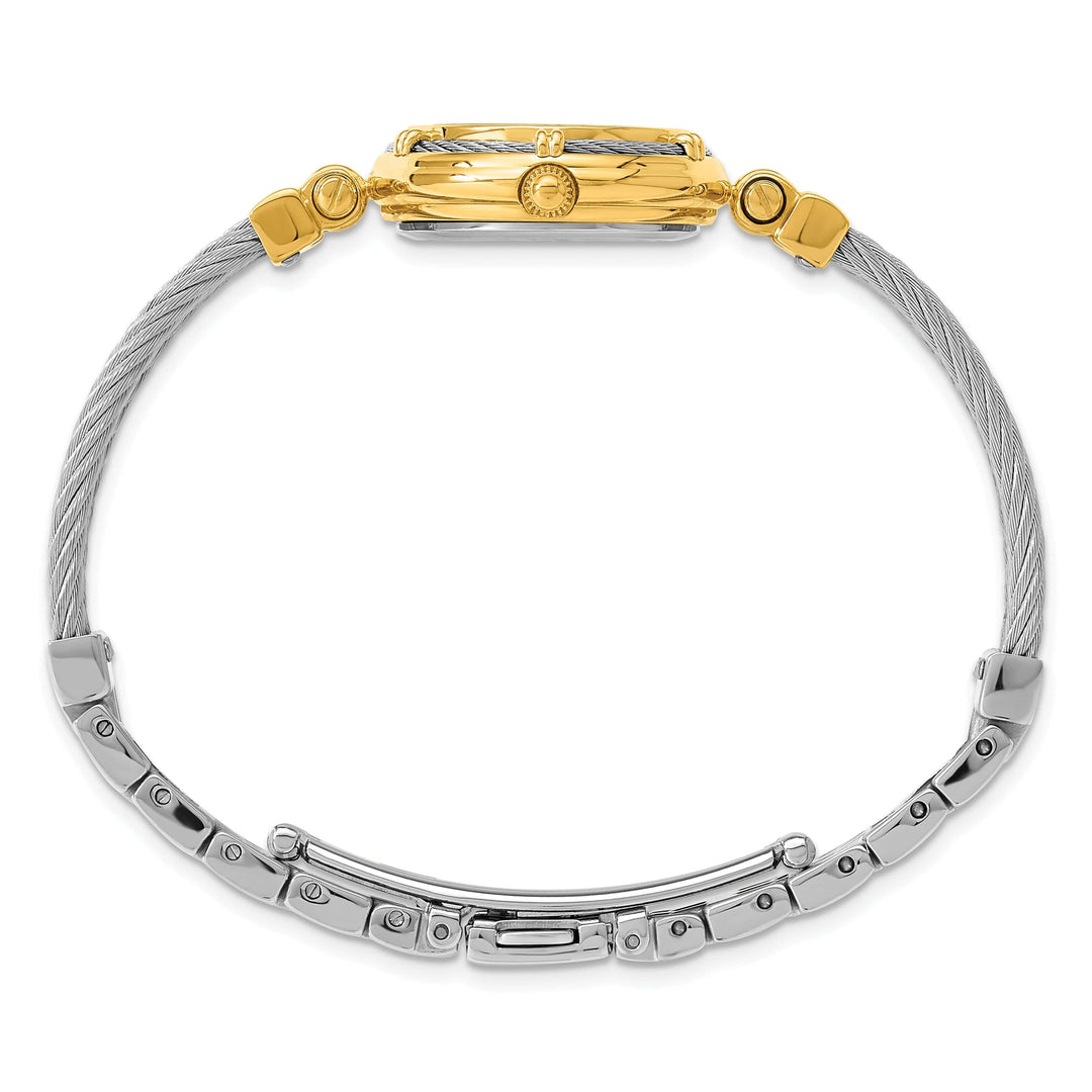 Lovely Rita's Watch Charles Hubert Classic MOP Dial with SS Wire Bangle Polished Watch