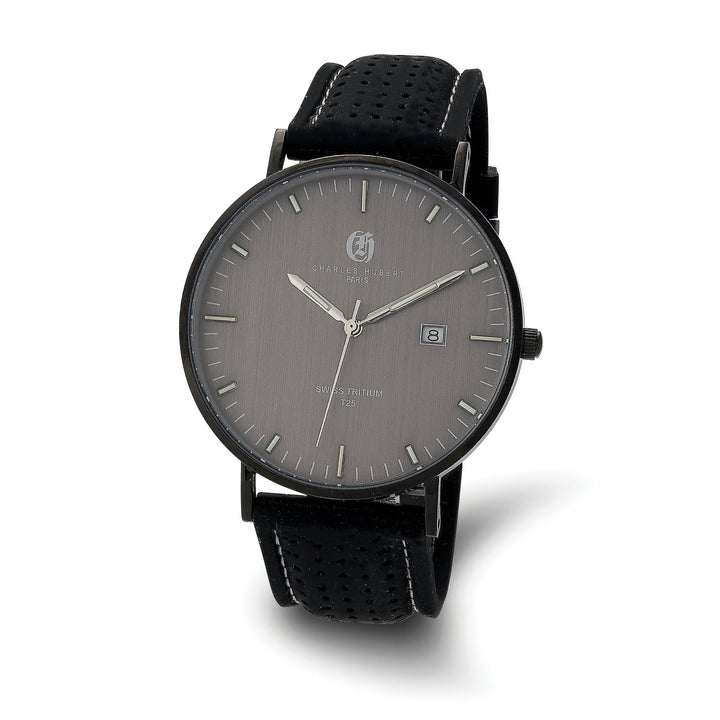 Lovely Rita's Watch Charles Hubert Classic SS Bands Tritium Grey Dial Polished Watch