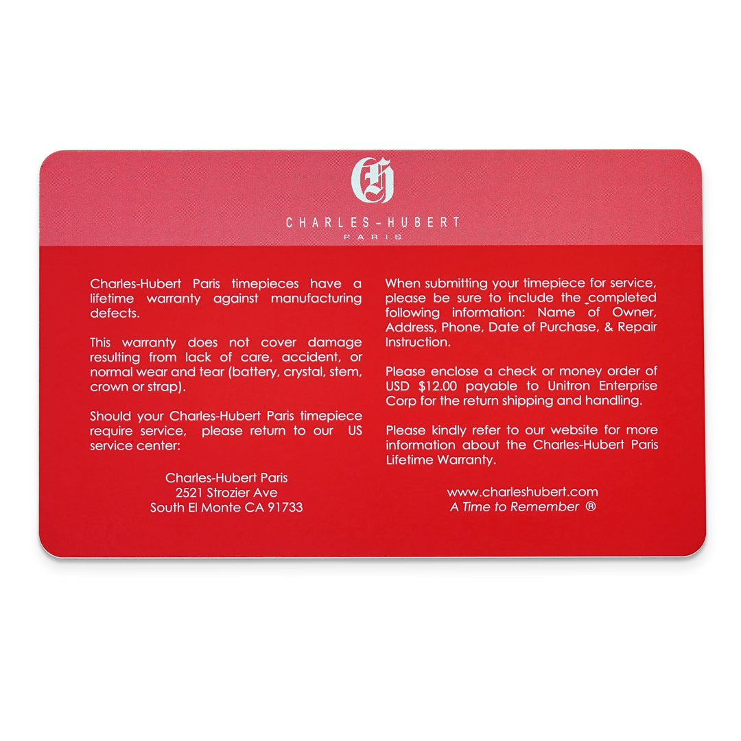 Lovely Rita's Watch Charles Hubert Classic SS Brown Silver-tone Dial with Date Watch