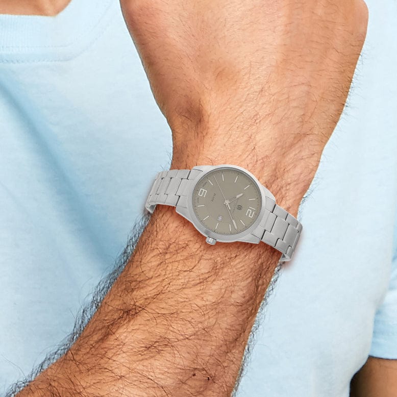 Lovely Rita's Watch Charles Hubert Classic SS Grey Dial with Date Polished Watch