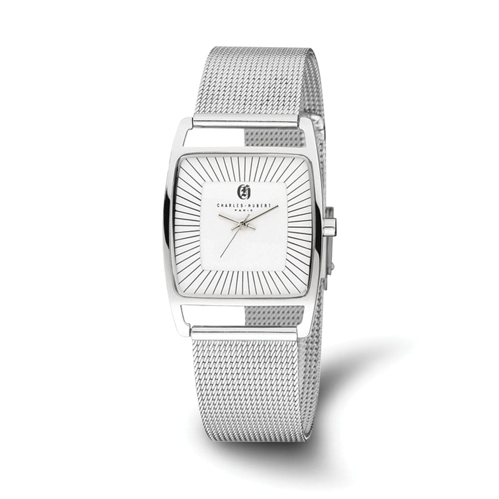 Lovely Rita's Watch Charles Hubert Classic SS White Dial Milanese Band Polished Watch