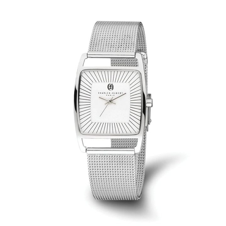 Lovely Rita's Watch Charles Hubert Classic SS White Dial Milanese Band Polished Watch