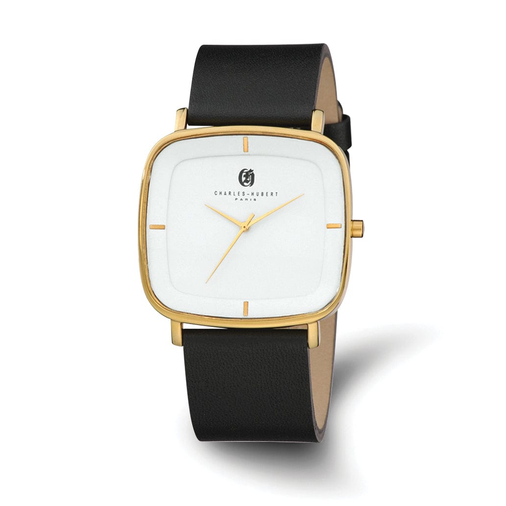 Lovely Rita's Watch Charles Hubert Classic SS White Dial Quartz Polished Watch