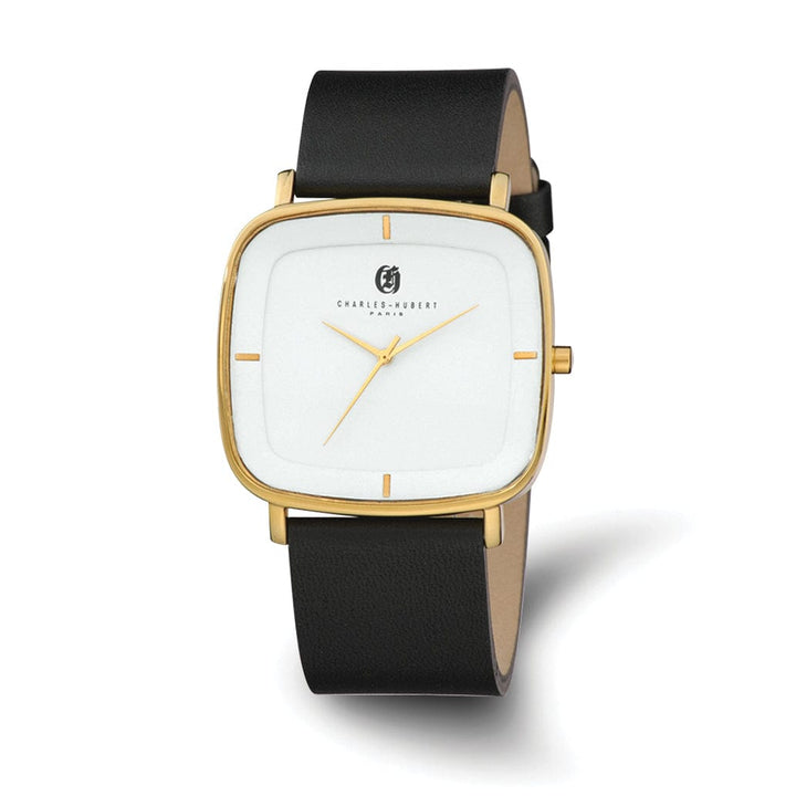 Lovely Rita's Watch Charles Hubert Classic SS White Dial Quartz Polished Watch