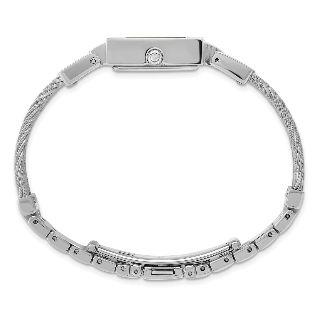 Lovely Rita's Watch Charles Hubert Classic SS Wire Bangle Light Blue MOP Dial Watch