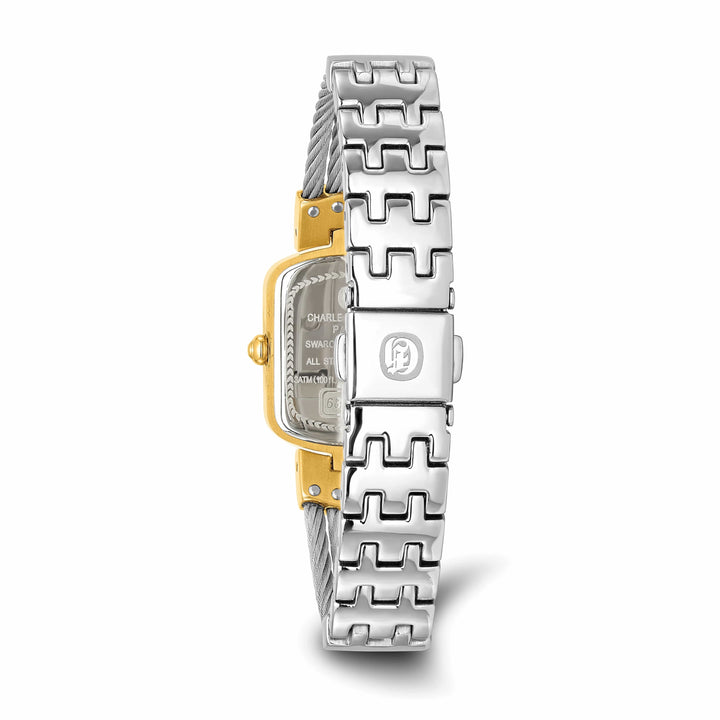 Lovely Rita's Watch Charles Hubert Classic SS Wire Bangle MOP Dial Polished Watch