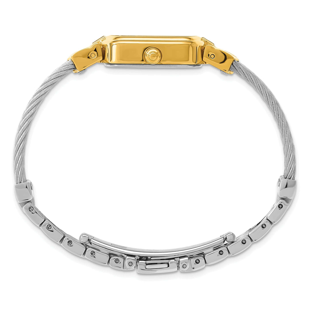 Lovely Rita's Watch Charles Hubert Classic SS Wire Bangle MOP Dial Polished Watch